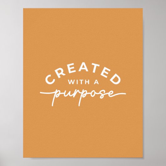 Mosterd Elegant Christelijk Quote Poster (Voorkant)