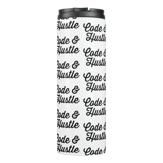 Mosterd en code thermosbeker (Achterkant)