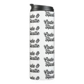 Mosterd en code thermosbeker (Geroteerd rechts)