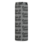 Mosterd en code thermosbeker (Achterkant)