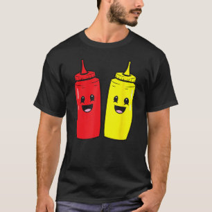Mosterd en ketchup eten zijn dol op ketchup en mus t-shirt