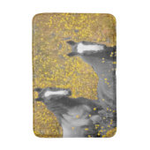 Mosterd en paarden badmat (Voorkant Verticaal)