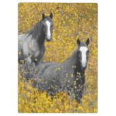 Mosterd en paarden klembord (Achterkant)