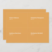 Mosterd en Terracotta Trouwplaats Kaart DIY (Voorkant / Achterkant)