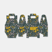 Mosterd Floral Beetles & Bijen Boheemse Wildflower Bedankdoosjes (Uitgevouwen)