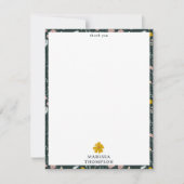 Mosterd Floral Beetles & Bijen Boheemse Wildflower Bedankkaart (Voorkant)