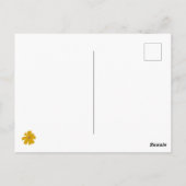 Mosterd Floral Beetles & Bijen Boheemse Wildflower Briefkaart (Achterkant)