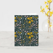 Mosterd Floral Beetles & Bijen Boheemse Wildflower Kaart (Gele Bloem)