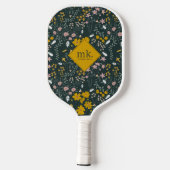 Mosterd Floral Beetles & Bijen Boheemse Wildflower Pickleball Paddle (Achterkant)
