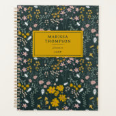 Mosterd Floral Beetles & Bijen Boheemse Wildflower Planner (Voorkant)