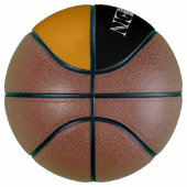 Mosterd gele Aangepaste Naam Ball Player-nummer Basketbal (Rechts)