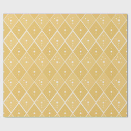 Mosterd Gele Diamant Modern Scandinavisch Cadeaupapier