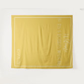 Mosterd Gele Minimalist  Wandkleed (Voorkant (horizontaal))