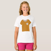 Mosterd Gele Minimalistische Top (Voorkant volledig)