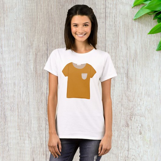 Mosterd Gele Minimalistische Top