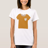 Mosterd Gele Minimalistische Top (Voorkant)