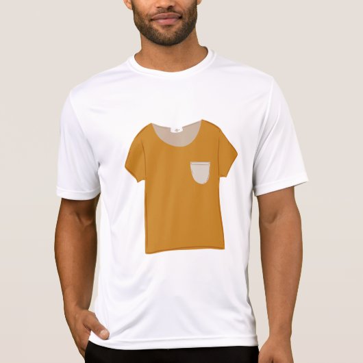 Mosterd Gele Minimalistische Top (Voorkant)