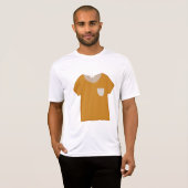 Mosterd Gele Minimalistische Top (Voorkant volledig)