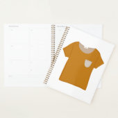 Mosterd Gele Minimalistische Top Planner (Display)