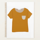 Mosterd Gele Minimalistische Top Planner (Voorkant)