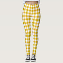 Mosterd Gele Plaid Gingham Retro Kleur