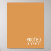 Mosterd Geworteld Christelijk geloof quote Poster (Voorkant)