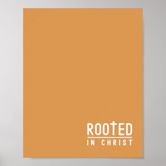 Mosterd Geworteld Christelijk geloof quote Poster (Voorkant)