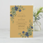 Mosterd Indigo Wingebruid Kaart (Staand voorkant)