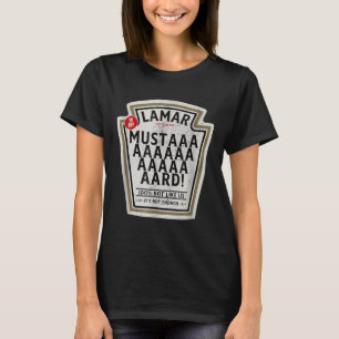 Mosterd Lamar TV Off Gebruik je hart Grappige Most T-shirt