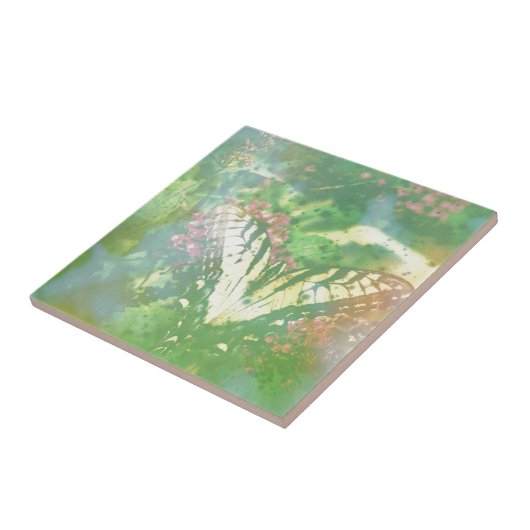 mosterd met verloopfilm tegeltje (Zijkant)