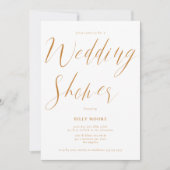 Mosterd Oker Script Geslacht Neutrale bruiloft dou Kaart (Voorkant)