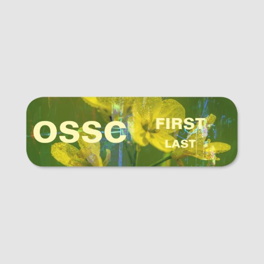 Mosterd OSSC Nametag Naamplaatje (Voorkant)