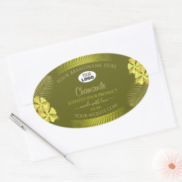 Mosterd Product Labels Yellow Hawaii Flowers Logo