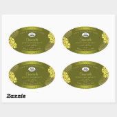 Mosterd Product Labels Yellow Hawaii Flowers Logo (Vel)