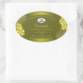 Mosterd Product Labels Yellow Hawaii Flowers Logo (Tas)