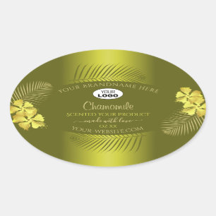 Mosterd Product Labels Yellow Hawaii Flowers Logo