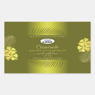 Mosterd Product Labels Yellow Hawaii Flowers Logo