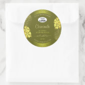Mosterd Product Labels Yellow Hawaii Flowers Logo (Tas)