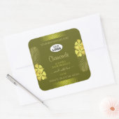 Mosterd Product Labels Yellow Hawaii Flowers Logo (Envelop)