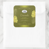 Mosterd Product Labels Yellow Hawaii Flowers Logo (Tas)