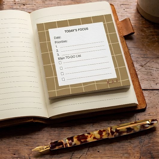 Mosterd Raster Dagelijkse Prioriteiten Checklist I Post-it® Notes