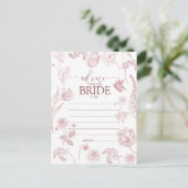  mosterd Roos - Floral advies aan de bride Briefkaart (Staand voorkant)