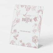  mosterd Roos - Floral advies aan de bride Reclamebord Met Voetstuk (Voorkant)