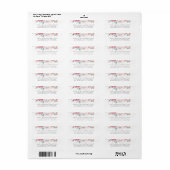 Mosterd Roos Floral Wedding Label (Full Sheet)