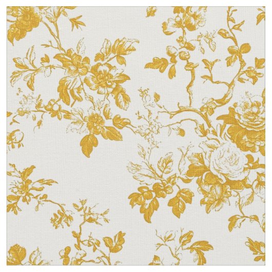 Mosterd Roos Toile Stof (Close Up)