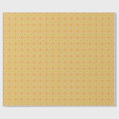 Mosterd Roze Retro Geometrisch Patroon Mid Century Cadeaupapier (Vlak)