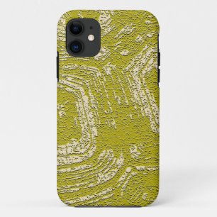 Mosterd Schildpad Shell abstracte print door LeahG Case-Mate iPhone Case