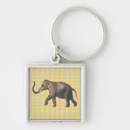 Mosterd Spice Moods Stippen met olifant Sleutelhanger (Voorkant)