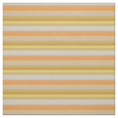Mosterd & Terracotta Aardtint Horizontale Streep Stof (Swatch)