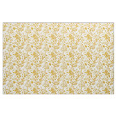 Mosterd Toile Bloemranken Stof (Yard (91,4 cm))